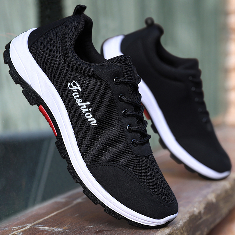 Winter breathable sports shoes men's shoes Korean casual shoes all-match travel net shoes students trendy shoes men's sneakers