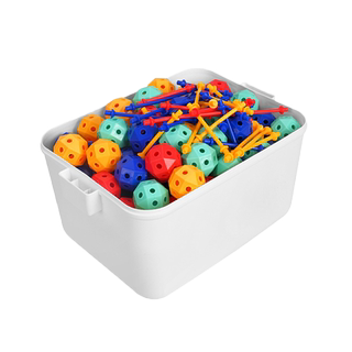 3D百变插珠立体几何拼插玩具积木拼装颗粒串珠儿童益智玩具男女孩