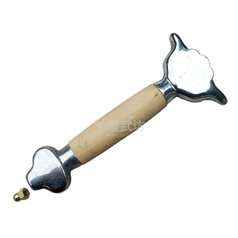 Martial arts performance sword stainless steel sword handle wood handle Yuanbao protective hand sword protection Wushu sword equipped with electroplating knife sword accessories