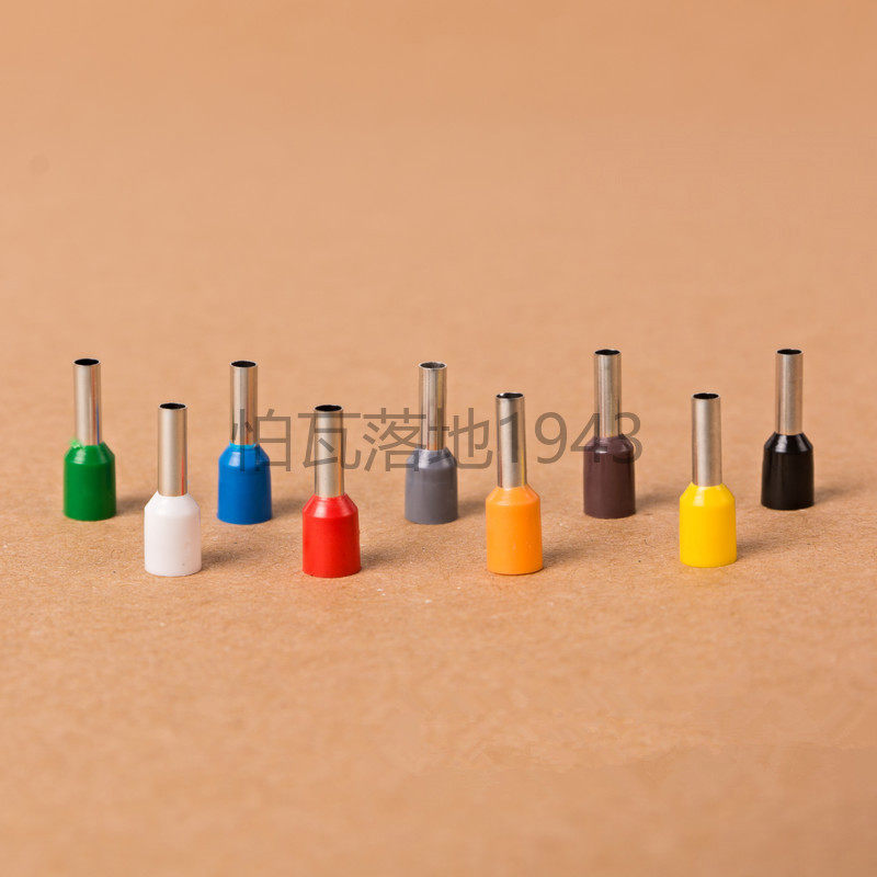 E2510 European terminal cold - pressed plug - pin tube terminal terminal block copper nose needle - type terminal 1000