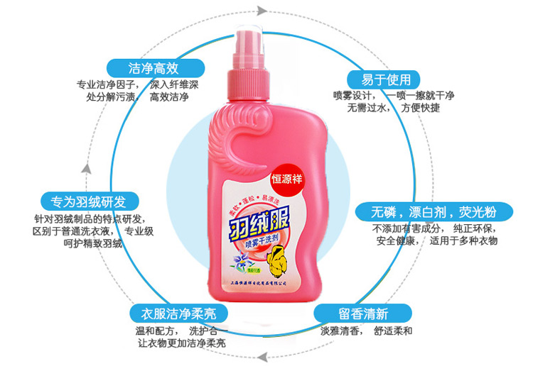 nước tẩy quần áo trẻ em Hengyuan Xiang giặt quần áo đại lý giặt khô miễn phí giặt phun mạnh vết bẩn chất tẩy rửa quần áo đặc biệt - Dịch vụ giặt ủi 	thuốc tẩy quần áo màu javen