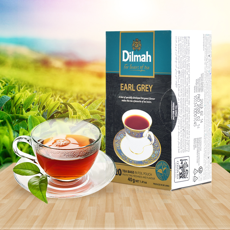 Dilimah Dilma Count Black Tea 20 Bags Tea Bag Silan Black Tea Sri Lanka Imported Tea Fruit Tea