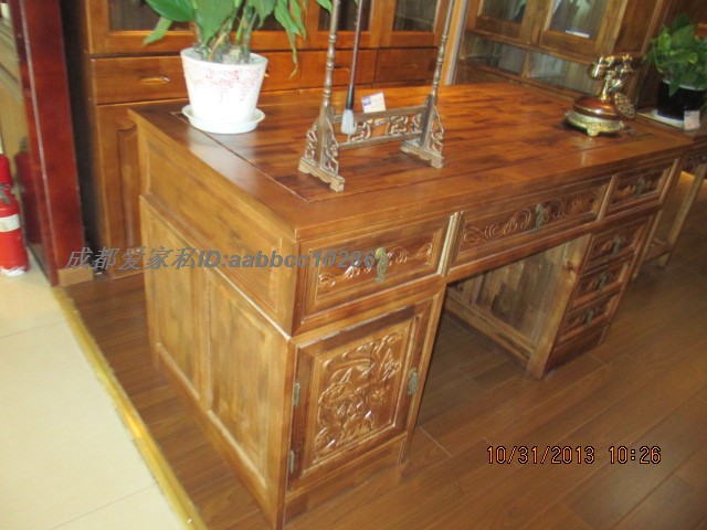 Boutique Bàn Elm Khắc Dòng Đồ Nội Thất Phòng Nghiên Cứu Boutique Bảng Antique Nội Thất Văn Phòng Thành Đô