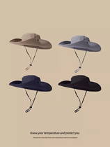 Western Cowboy Hat Fisherman Hat Climbing Mountain Desert Sunscreen Hat Woman Outdoor Sun Male Beach Cap Hiking Hat Hiking