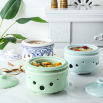 Chinese Buddha jumping over the Wall Shark Fin cup Hotel club Ceramic tableware Sea Cucumber Abalone Birds Nest with lid One wing cup with stove