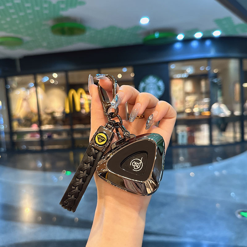 Suitable for Lotus Car Key Cover, Metal Eletre High-End Key Case Buckle Cover Emeya Floral Design Suitable for Lotus Car Key Cover, Metal Eletre High-End Key Case Buckle Cover Emeya Floral Design