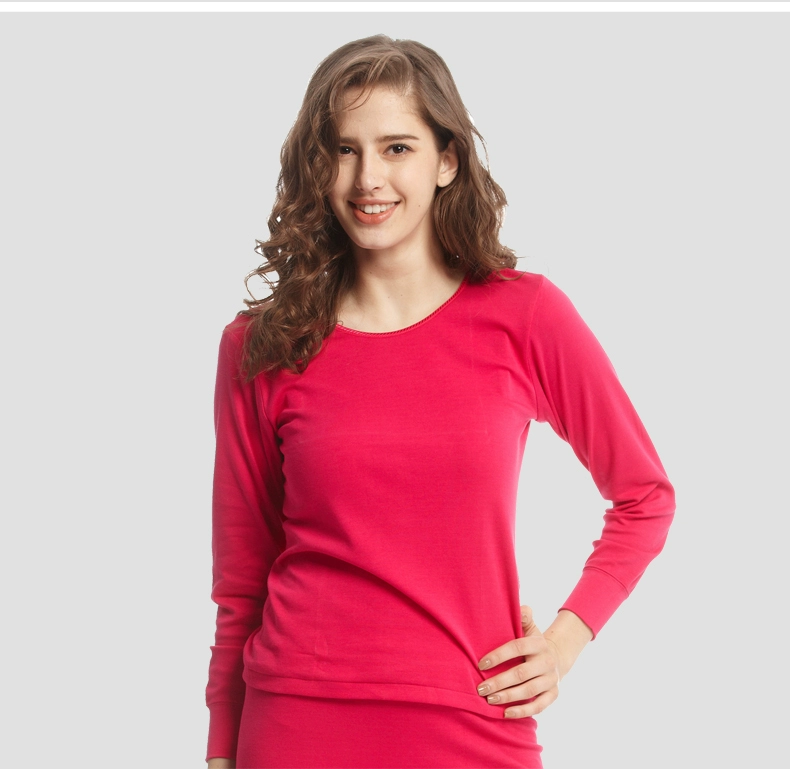 Red Ni ấm đồ lót quầy cotton đích thực của phụ nữ để tăng mã chất béo áo sơ mi trung niên và tuổi già