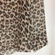 22 spring and summer new women's loose leopard print shirt swallowtail long-sleeved chiffon shirt semi-see-through ultra-thin shirt