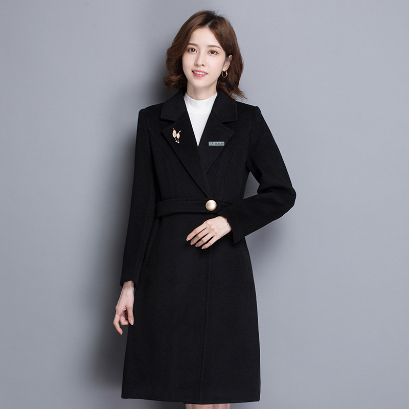 Hotel Mall Counter Front Desk Cashier With Silver Work Clothes In the Long Edition of the Welcome Guest Fur Coats Women's Spring Summer Clothes