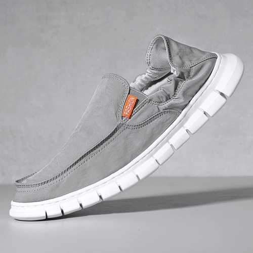 Новая летняя дышащая обувь из старой пекинской ткани Zhuo Mu, мужская повседневная парусиновая быстросохнущая мужская обувь с защитой от запаха на одной ноге