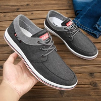 2021 новая летняя дышащая обувь из старой пекинской ткани, мужская повседневная парусиновая обувь, легкая мужская обувь с дезодорантом на мягкой подошве
