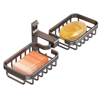 Soap rack soap box soap net storage rack punch-free wall-mounted bathroom laundry soap box drain storage soap dish