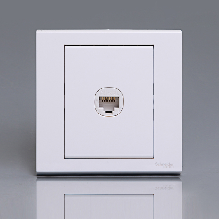 Schneider switch socket Ruyi series single computer network socket EV51RJ5 86 type panel Yabai