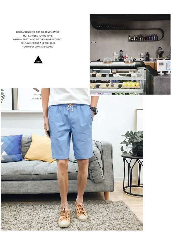 Mùa hè quần short thể thao nam giản dị nam thanh niên năm quần 5 điểm quần bãi biển nam mùa hè phiên bản Hàn Quốc của quần thủy