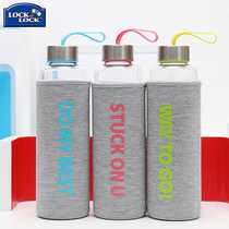 Lottone buckle heat-resistant glass water Cup male Lady summer sports kettle water bottle student portable teacup LLG662