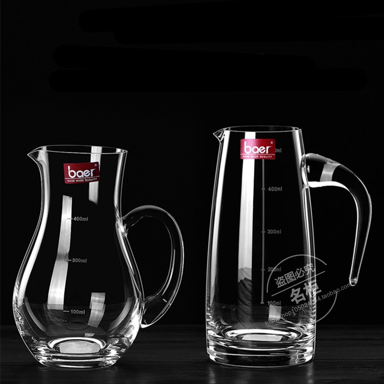 Bell liquor Wine Distributor With Scale Glass Trumpet Wine Glass Suit Pour Wine Pot Quantity Wine Decanter Red Wine Decanter House