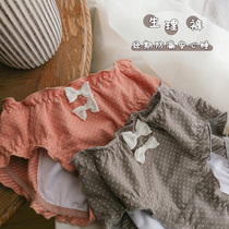 Double bow pants Japanese sexy womens underwear size cotton Womens breifs thin breathable womens pants