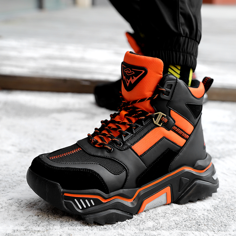 Friendship Jiabao 2020 Winter New Trends Fashion Men's Shoes Casual Sports Cotton Shoes Splash Water Anti Slip Snowy Boots