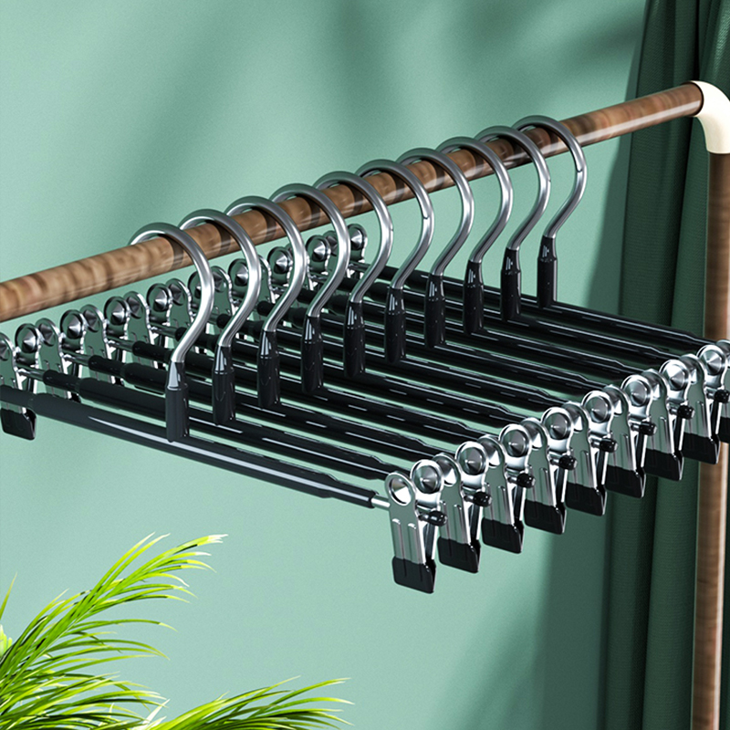Wardrobe home sunbathing hanger jk skirt clip clip no trace stainless steel strong pants drying rack underwear