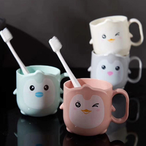 Childrens brush Cup creative personality cartoon cute baby cylinder Cup home simple wash cup toothbrush cup