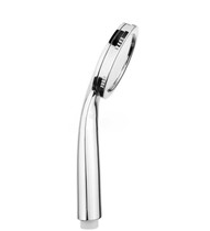 ABS thin round shower head pressurized removable and washable portable shower head shower head 4-point interface hose base