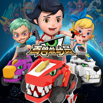 Beast Story Dragon Star Boy toy Pull-back variable speed car MECH team deformation fit robot boy suit