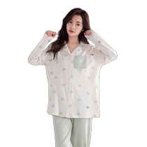 The Jing Ki Moon Subsuit Summer Thin pure cotton postpartum pregnant womans pyjamas woman maternal pregnancy to feed breast milk and nursing home