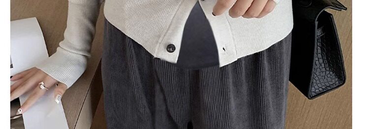 Беременные женщины широкие брюки ноги  婧麒孕妇裤欧棉阔腿裤春秋外穿直筒裤小个子休闲裤透气孕妇装秋装 JOYNCLEON