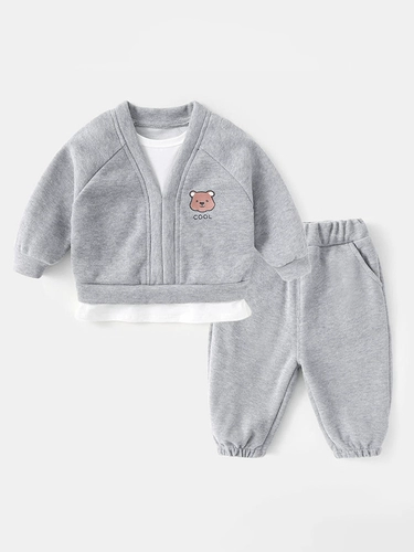 Осенний комплект для мальчиков, детская толстовка, детские осенние демисезонные штаны, детская одежда