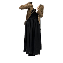 Maternity wear autumn 2024 new fashion suit fashionable western style top sweater suspender dress two-piece set