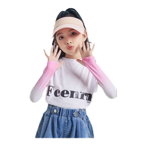 Jingqi Childrens Sun Protection Sleeves Ice Silk Arm Guards Baby UV Protection Boys and Girls Ice Sleeves Breathable Thin Sleeves