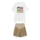 [Универсальный] Белые шарики + шорты цвета хаки Jwc63771A