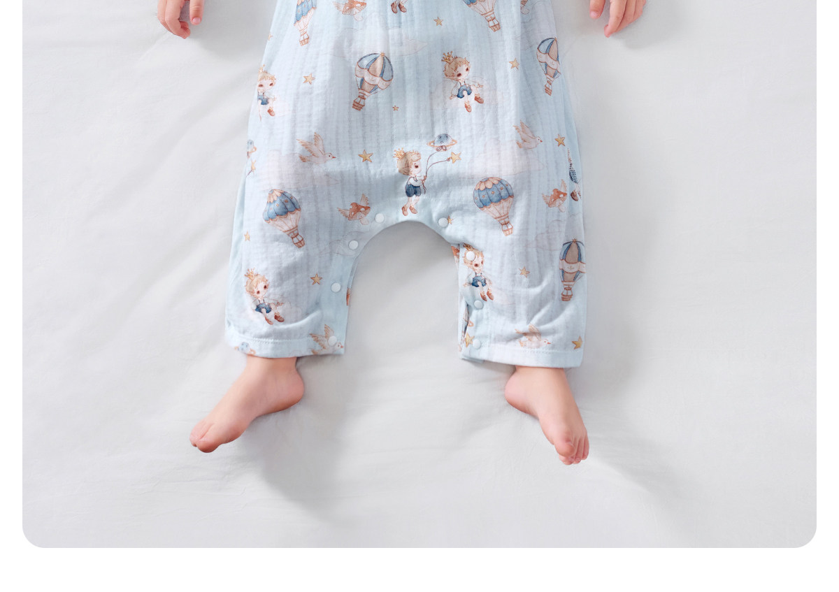 Jq Jingqi {Cloud Soft Cotton} Baby Clothes Pure Cotton Class a Unisex Baby 2026 Autumn Homewear One-Piece Pajamas — 17