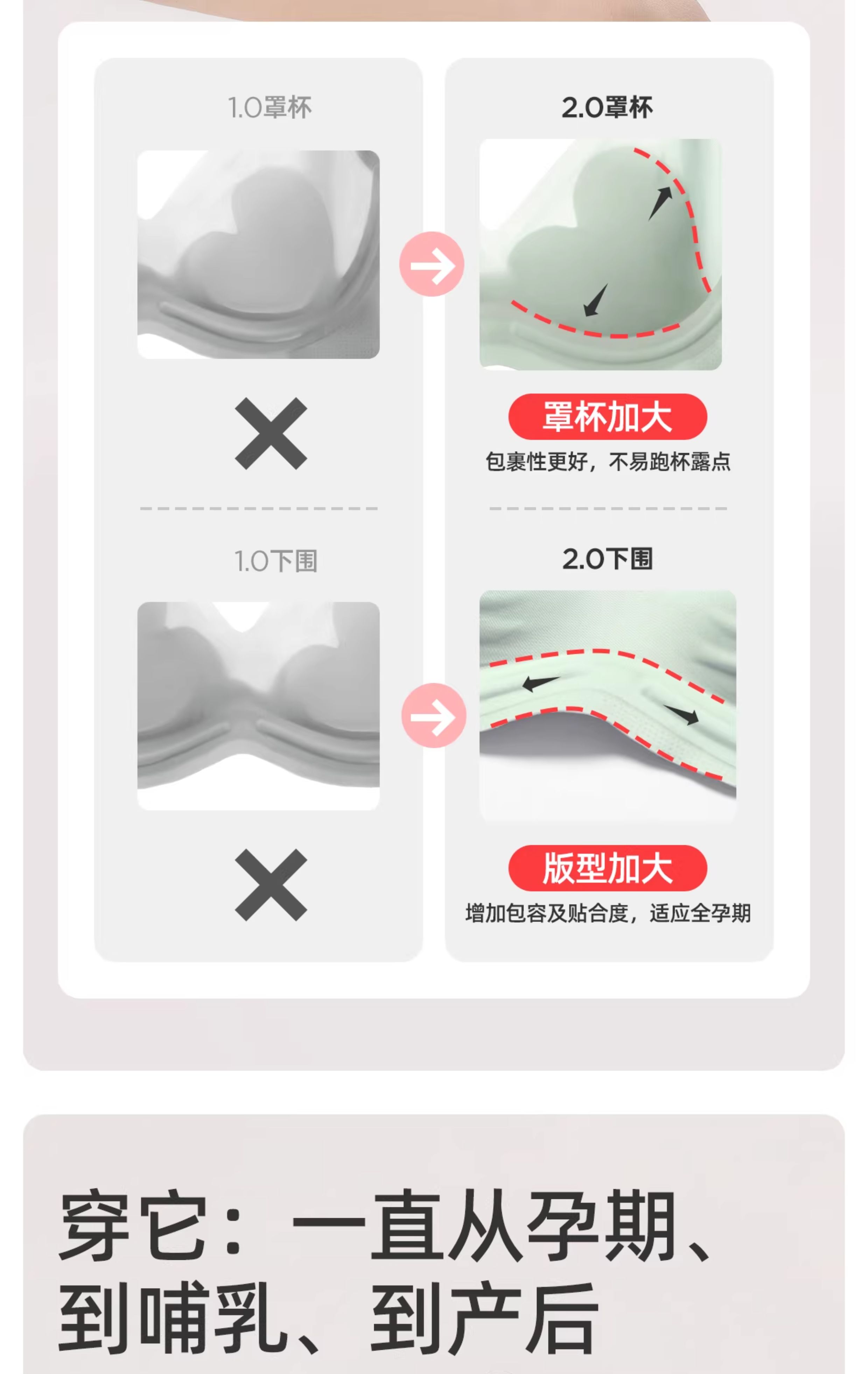 【爱心杯】JQ婧麒夏季超薄哺乳内衣聚拢防下垂怀孕产后孕妇文胸 — 19
