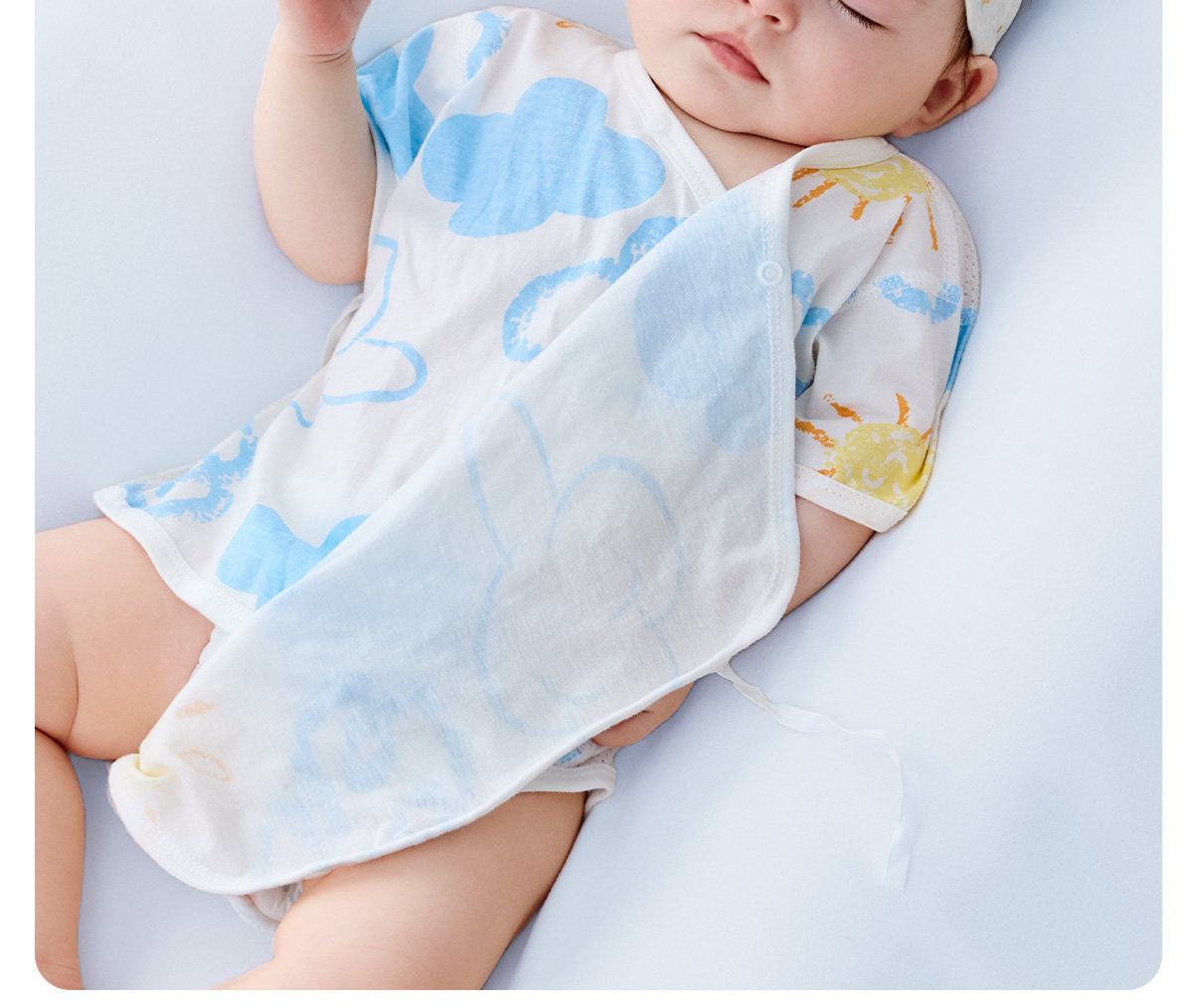 Baby Baby Thin Newborn Breathable Summer Clothing Onesie — 23