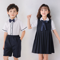 The Jing Kiri Kindergarten Garden Suit Summer Clothing Children Summer Banfu Elementary School Childrens School Uniform Summer Suit Short Sleeve College Wind Suit