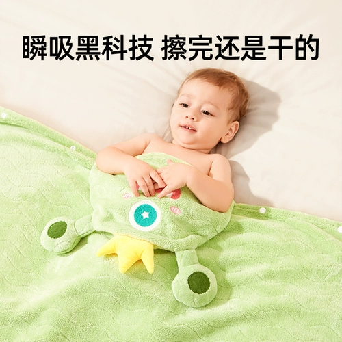 Детское коралловое банное полотенце, бархатный плащ, хлопковое средство детской гигиены, хорошо впитывает воду