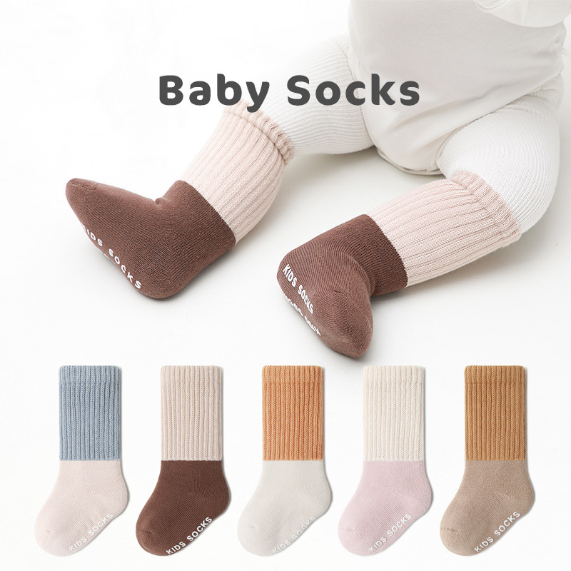 Baby socks 0 March Autumn Winter Newborns Spring Autumn Pure Cotton Children's Stockings Baby Autumn No Bones Silo Socks-Taobao