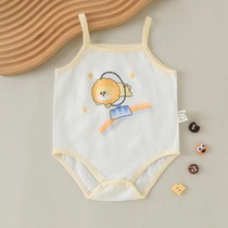 Jingqi baby camisole summer baby girl vest thin childrens breathable outer wear girls sleeveless top summer dress