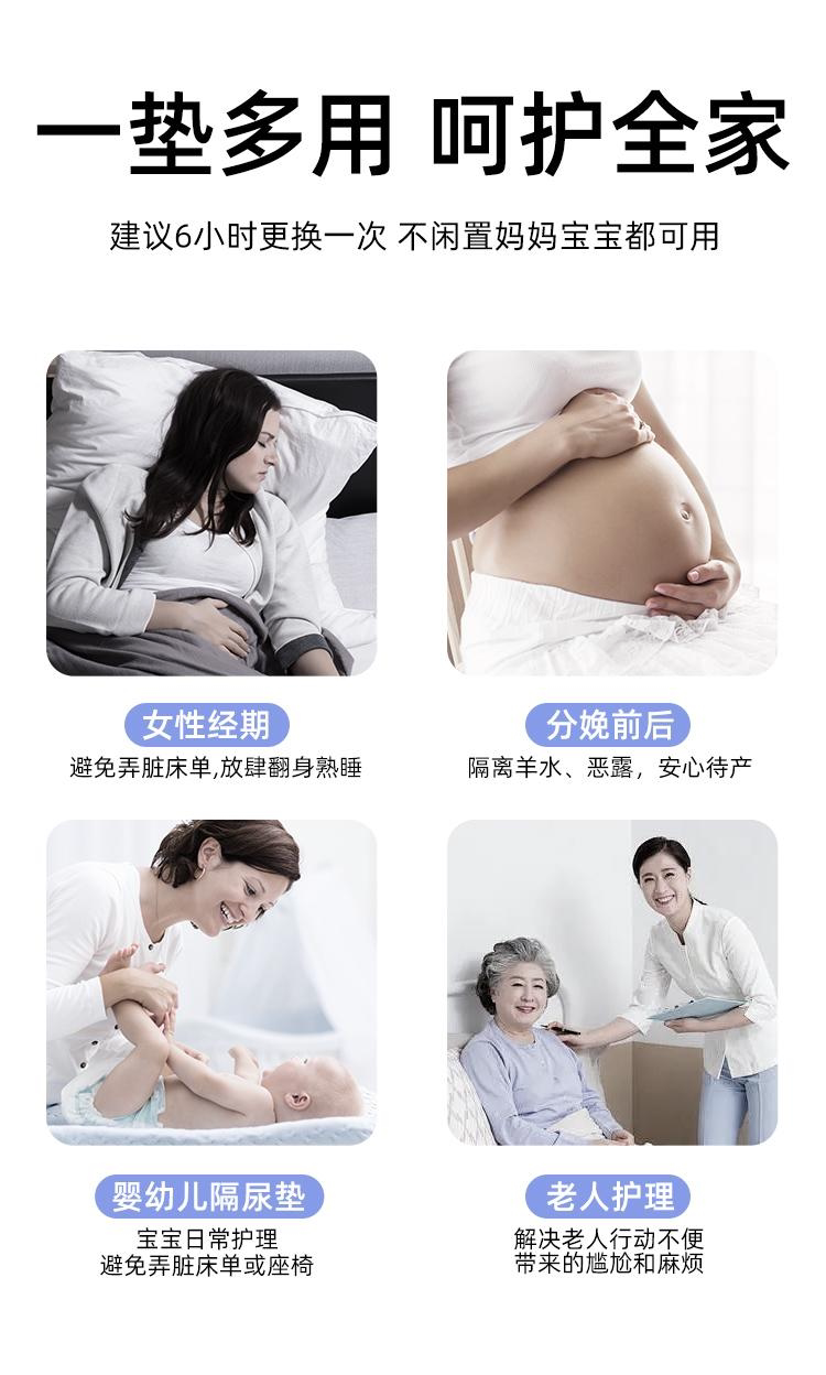 JQ婧麒孕妇产褥垫产前后专用加大尺寸隔尿垫一次性护理垫60*90cm — 14