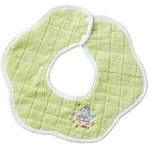 Jingqi baby saliva towel newborn baby bib waterproof anti-vomiting coral velvet bib bib autumn and winter thick style