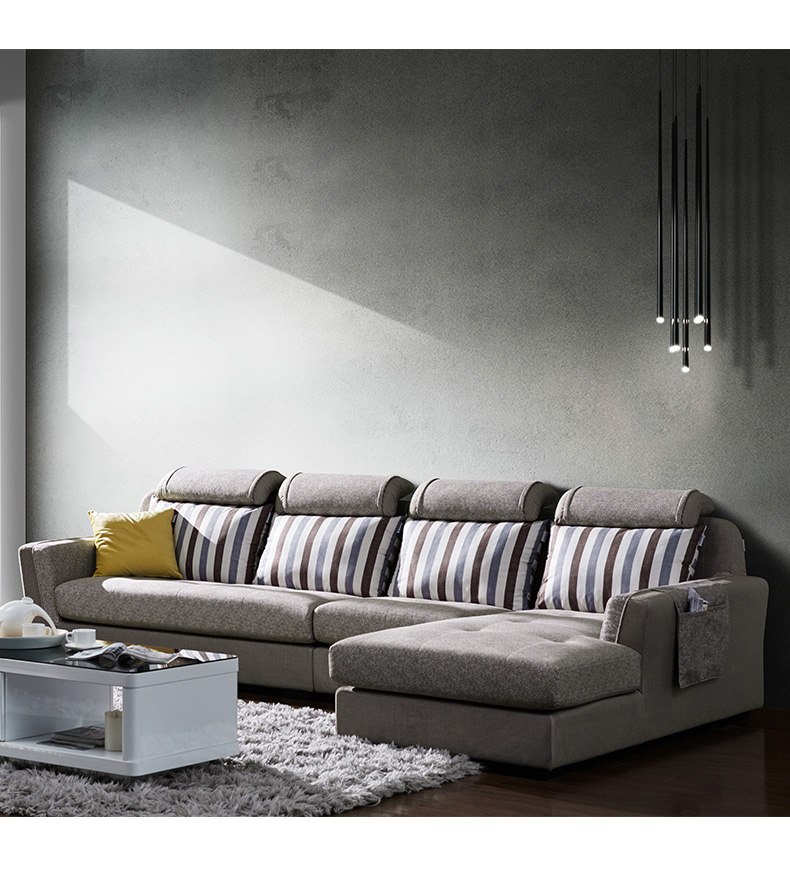 Nhỏ kết hợp căn hộ sống sofa phòng gói nền kinh tế hiện đại nhỏ gọn đã sẵn sàng để đồ nội thất Bắc Âu sofa vải 073 - Ghế sô pha ghế nhựa sofa