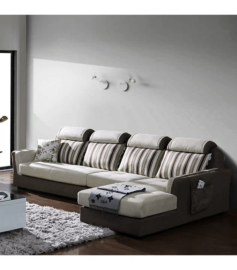 Nhỏ kết hợp căn hộ sống sofa phòng gói nền kinh tế hiện đại nhỏ gọn đã sẵn sàng để đồ nội thất Bắc Âu sofa vải 073 - Ghế sô pha ghế nhựa sofa