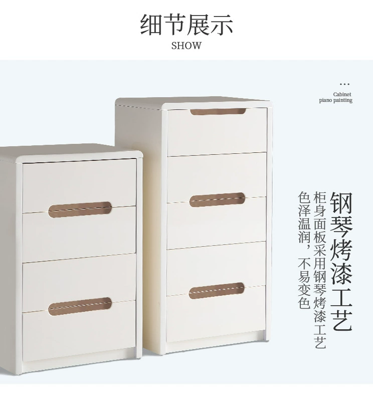 Đồ nội thất đôi Tiger Tủ ngăn kéo Đặc biệt hiện đại Đơn giản kinh tế Phòng ngủ Lưu trữ Tủ lưu trữ Tủ lưu trữ QX1 - Buồng