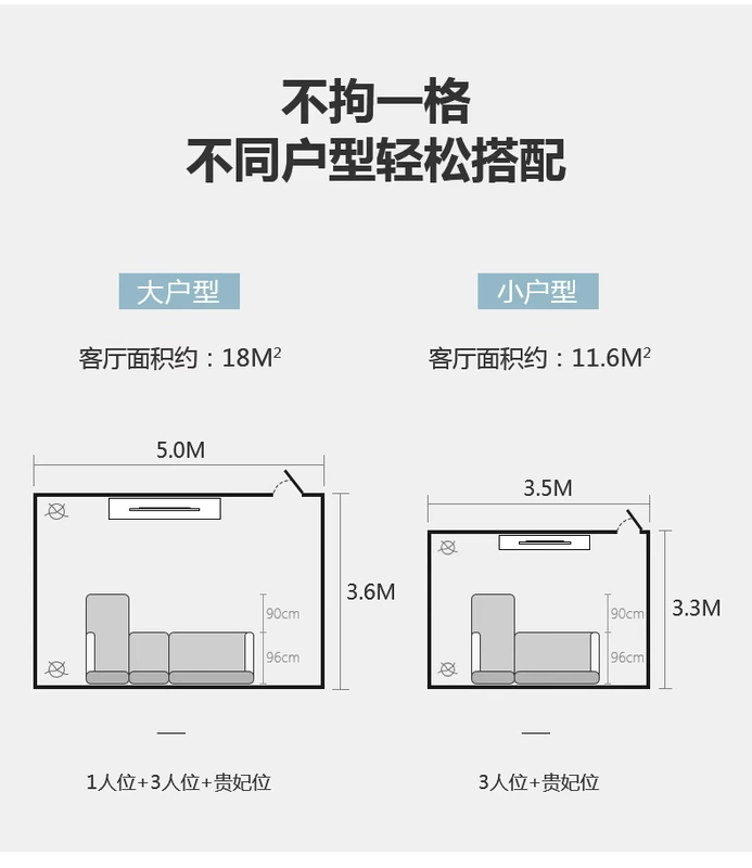 Nhỏ kết hợp căn hộ sống sofa phòng gói nền kinh tế hiện đại nhỏ gọn đã sẵn sàng để đồ nội thất Bắc Âu sofa vải 073 - Ghế sô pha