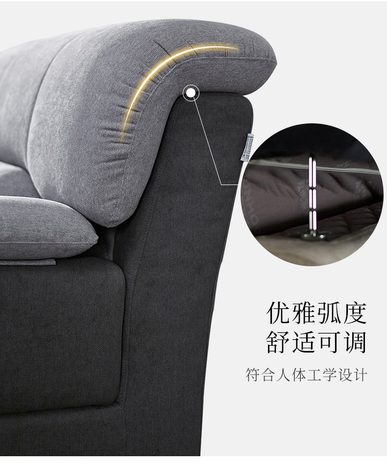 Đôi bàn ghế hổ sofa vải hiện đại phòng khách nhỏ gọn sẵn sàng ba chữ số gói kết hợp đồ nội thất sofa 085 - Ghế sô pha sofa gỗ nguyên khối