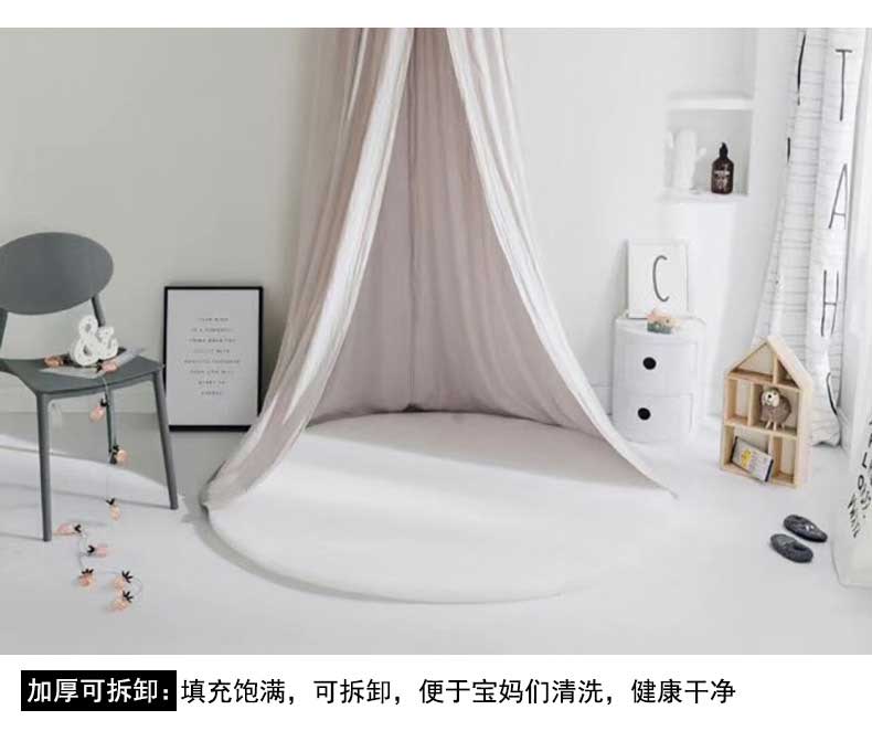 Bắc Âu bé leo mat dày tròn trò chơi thảm phòng ngủ có thể tháo rời máy giặt lều giường 幔 thảm trẻ em - Thảm sàn thảm lau chân nhà tắm
