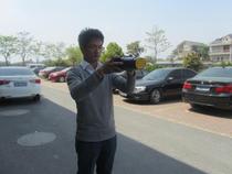 Handheld anemometer HV300 on-board flow speed-measuring photo-meter portable high-definition speed measuring catch-making device