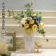 Phong cách châu Âu mô phỏng bình gốm cắm hoa trang trí phòng khách nhà mới Trung Quốc Tủ TV trang trí nhẹ nhàng trang trí hiên nhà - Trang trí nội thất