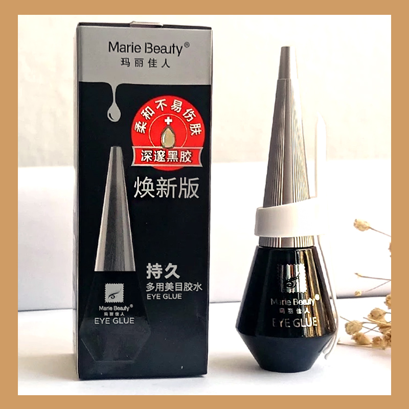 Mary beauty false eyelashes glue black glue stereotyped black double eyelid stickers super sticky durable waterproof makeup artist special